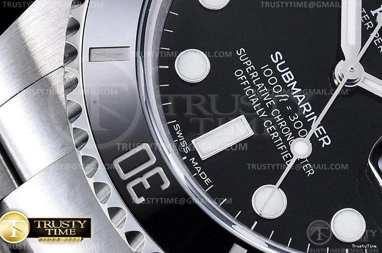 0119 ROLSUB0282 – Submariner 116610LN 904L SS SS Blk V2S ZZF SA Durable 1037